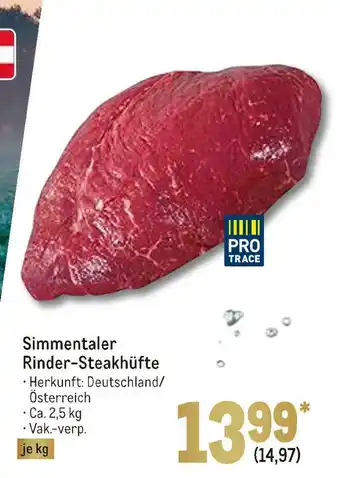 METRO Pro trace simmentaler rinder-steakhüfte Angebot