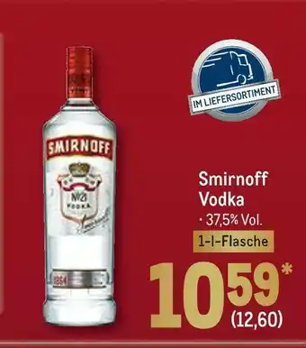 METRO Smirnoff vodka Angebot