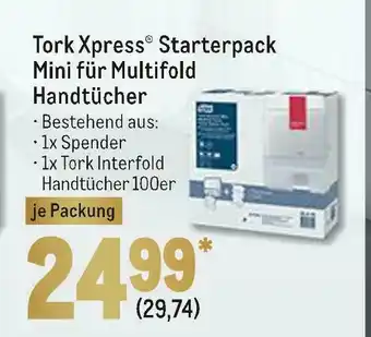 METRO Tork xpress® starterpack starterpack mini für multifold handtücher Angebot