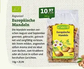 Ebl Naturkost Europäische Mandeln Angebot