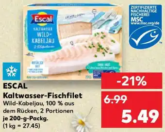 Kaufland ESCAL Kaltwasser-Fischfilet Angebot