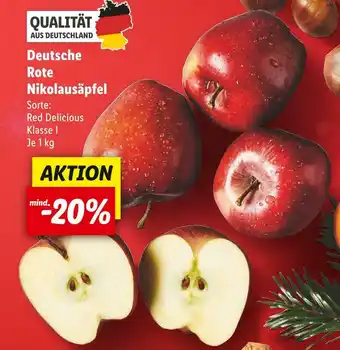 Lidl Deutsche rote nikolausäpfel Angebot