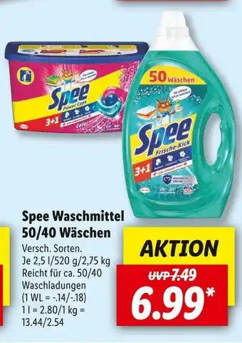 Lidl Spee waschmittel 50/40 wäschen Angebot