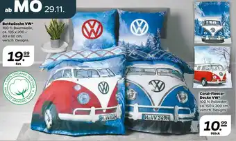 NETTO Bettwäsche vw oder coral-fleece-decke vw Angebot