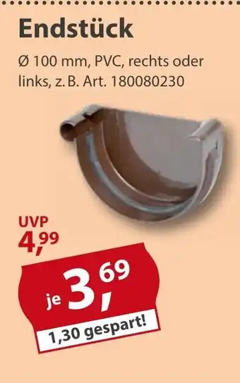 Sonderpreis Baumarkt Endstück Angebot