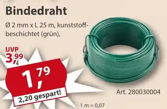 Sonderpreis Baumarkt Bindedraht Angebot