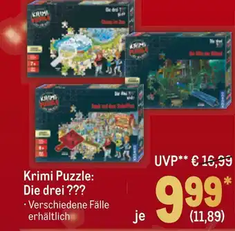 METRO Krimi puzzle die drei ??? Angebot