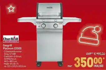 METRO Char-broil gasgrill platinum 2200s Angebot