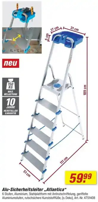 toom Baumarkt Alu-Sicherheitsleiter „Atlantica" Angebot