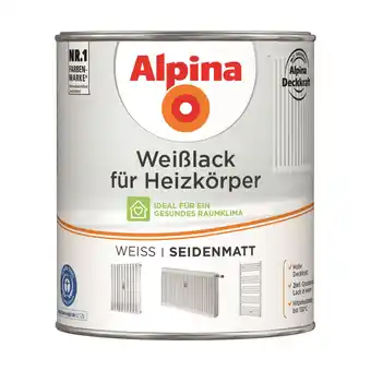 toom Baumarkt Alpina Heizkörperlack weiß seidenmatt 750 ml Angebot