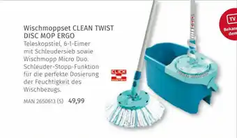 Müller Wischmoppset Clean Twist Disc Mop Ergo Angebot