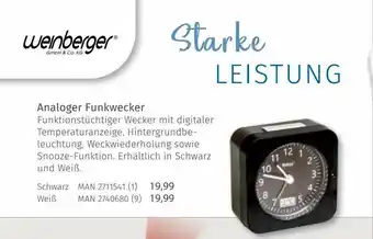 Müller Analoger Funkwecker Winberger Angebot