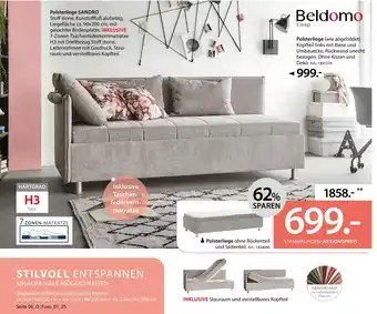 Zurbrüggen Beldomo polsterliege sandro Angebot