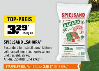 OBI Spielsand „sahara“ Angebot