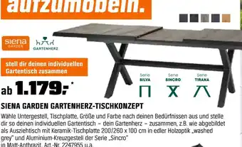 OBI Siena garden gartenherz-tischkonzept Angebot