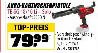 OBI Einhell akku-kartuschenpistole te-sg 18/10 li – solo Angebot