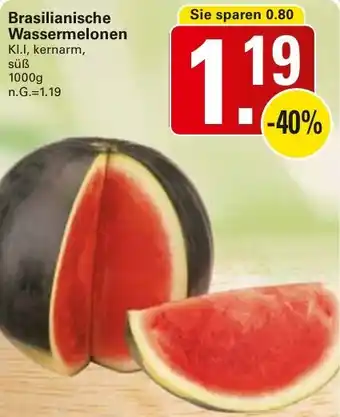 WEZ Brasilianische Wassermelonen Angebot