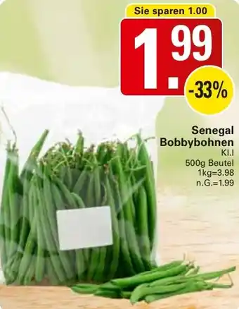 WEZ Senegal Bobbybohnen Angebot