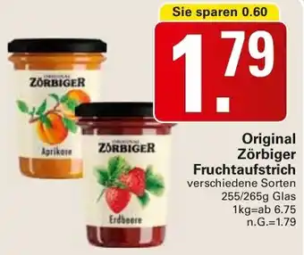 WEZ Original Zörbiger Fruchtaufstrich Angebot