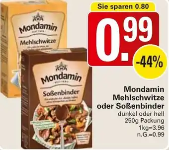 WEZ Mondamin Mehlschwitze oder Soẞenbinder Angebot