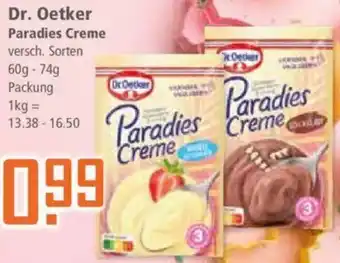 Klaas und Kock Dr. Oetker Paradies Creme Angebot