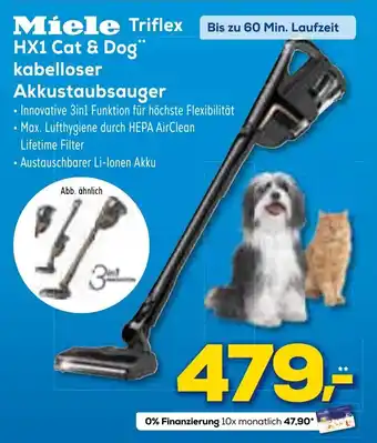 Euronics XXL Miele Triflex HX1 Cat&Dog Kabelloser Akkustaubsauger Angebot