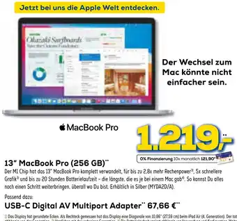 Euronics XXL 13" MacBook Pro (256 GB) Angebot