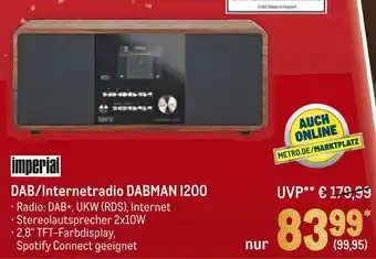 METRO Dab/internetradio dabman i200 Angebot