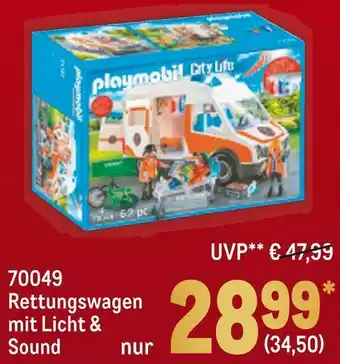 METRO Playmobil 70049 rettungswagen Angebot