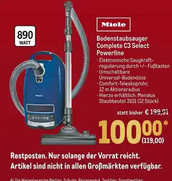 METRO Miele bodenstaubsauger complete c3 select powerline Angebot