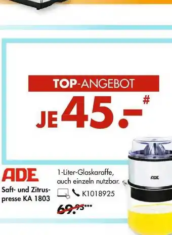 Galeria Ade Saft und Zitruspresse KA 1803 Angebot