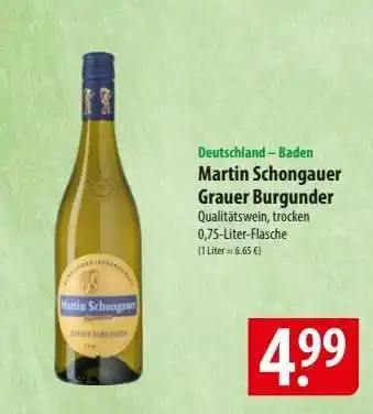Famila Nord Ost Martin Schongauer Grauer Burgunder Angebot