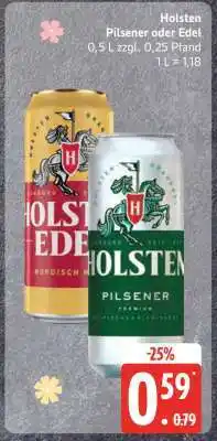 Edeka Holsten Pilsener oder Edel Angebot