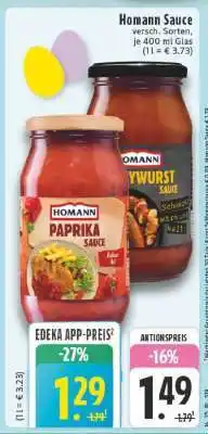 Edeka HOMANN Sauce Angebot