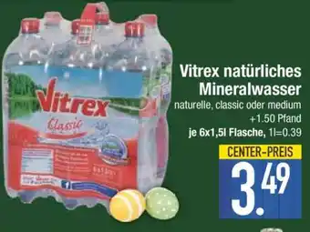 Edeka Vitrex natürliches Mineralwasser Angebot