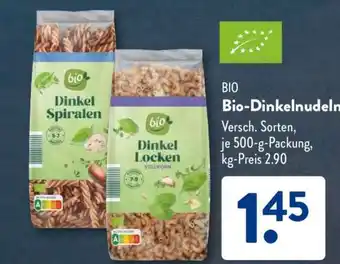 Aldi Süd Bio-Dinkelnudeln Angebot
