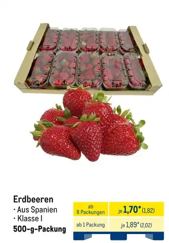 METRO Erdbeeren Angebot