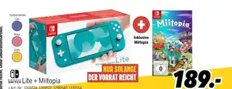 MEDIMAX Nintendo switch lite + miitopia Angebot