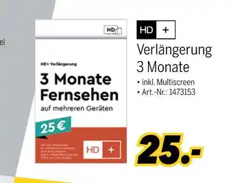 MEDIMAX Hd+ verlängerung Angebot