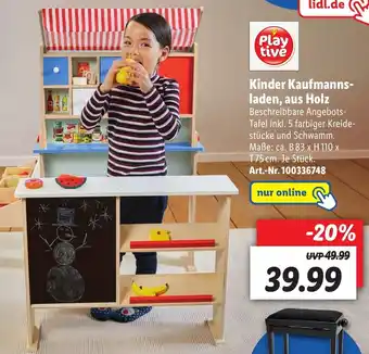 Lidl Kinder Kaufmannsladen, aus Holz Angebot