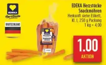 diska EDEKA Herzstücke Snackmöhren Angebot