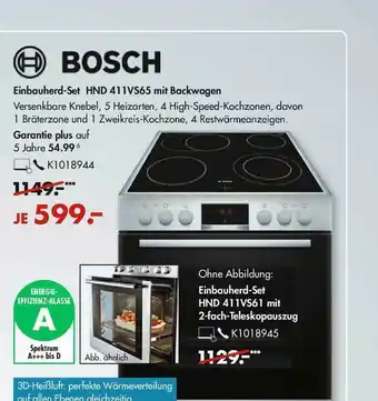 Galeria Bosch Einbauherdset HND411VS65 mit Backwagen Angebot