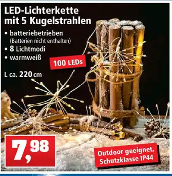 Thomas Philipps LED Lichterkette mit 5 Kugelstrahlen Angebot