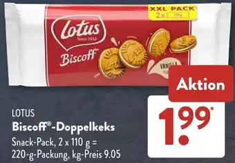 Aldi Süd LOTU Biscoff Doppelkeks Angebot