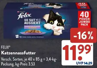 Aldi Süd FELIX Katzennassfutter Angebot