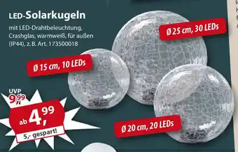 Sonderpreis Baumarkt LED-Solarkugeln Angebot