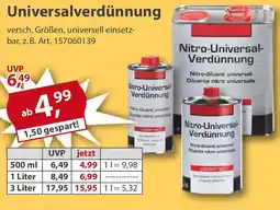 Sonderpreis Baumarkt Universalverdünnung Angebot