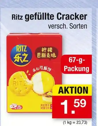 Zimmermann Ritz gefüllte cracker Angebot