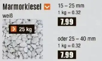 V Baumarkt Marmorkiesel Angebot