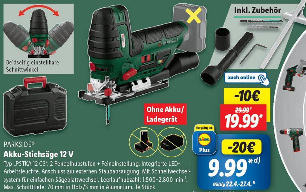 Parkside Akku Stichsage